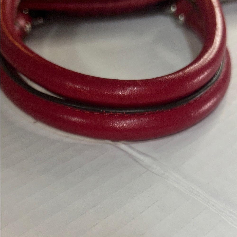 Coach Cherry Red Leather Shoulder Bag - Picture 15 of 15
